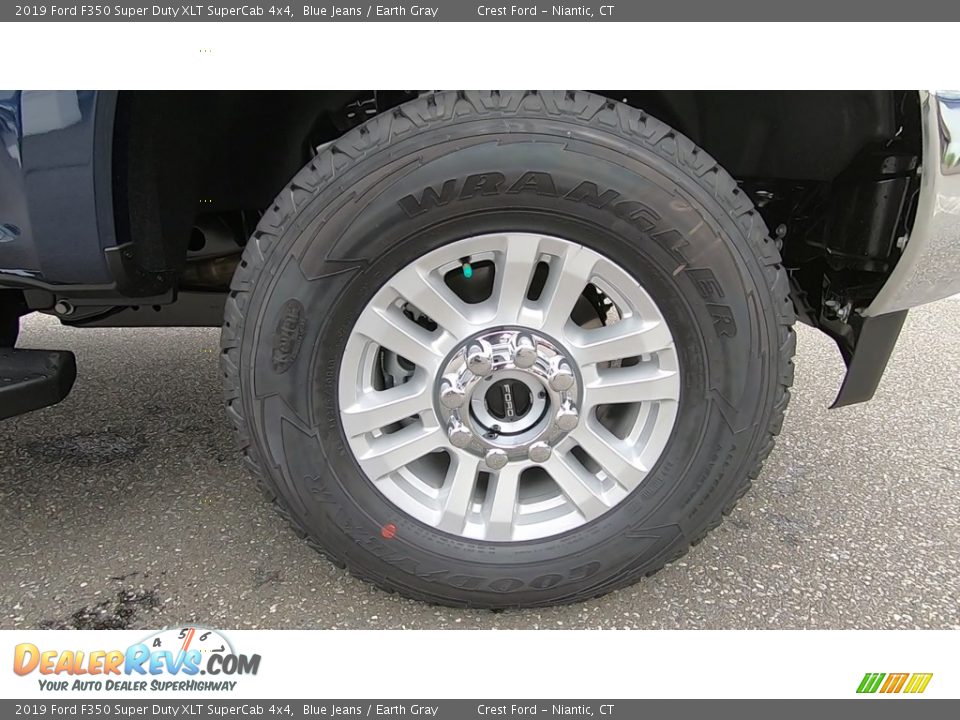 2019 Ford F350 Super Duty XLT SuperCab 4x4 Blue Jeans / Earth Gray Photo #26