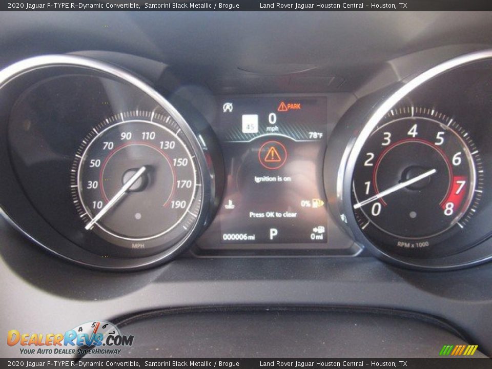 2020 Jaguar F-TYPE R-Dynamic Convertible Gauges Photo #23