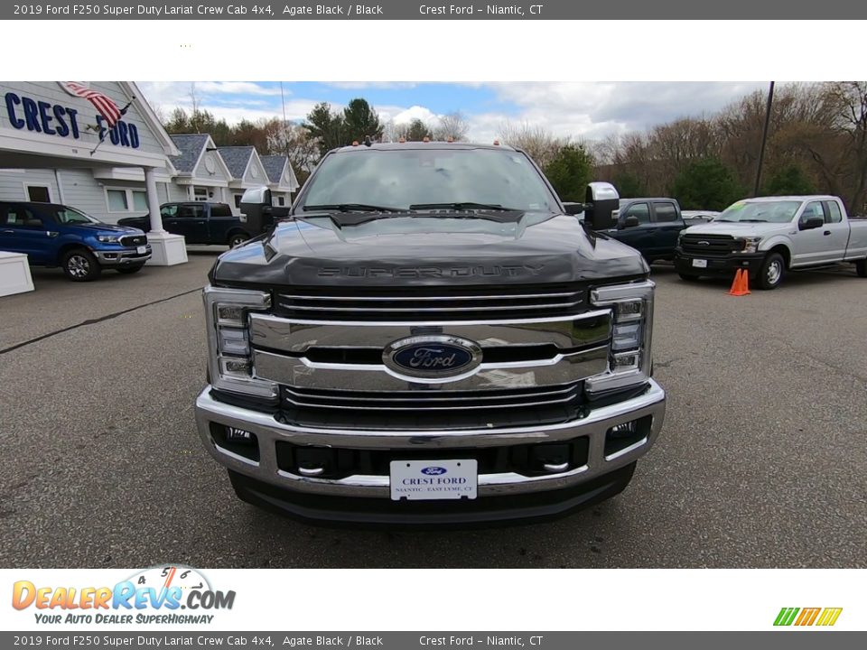 2019 Ford F250 Super Duty Lariat Crew Cab 4x4 Agate Black / Black Photo #2