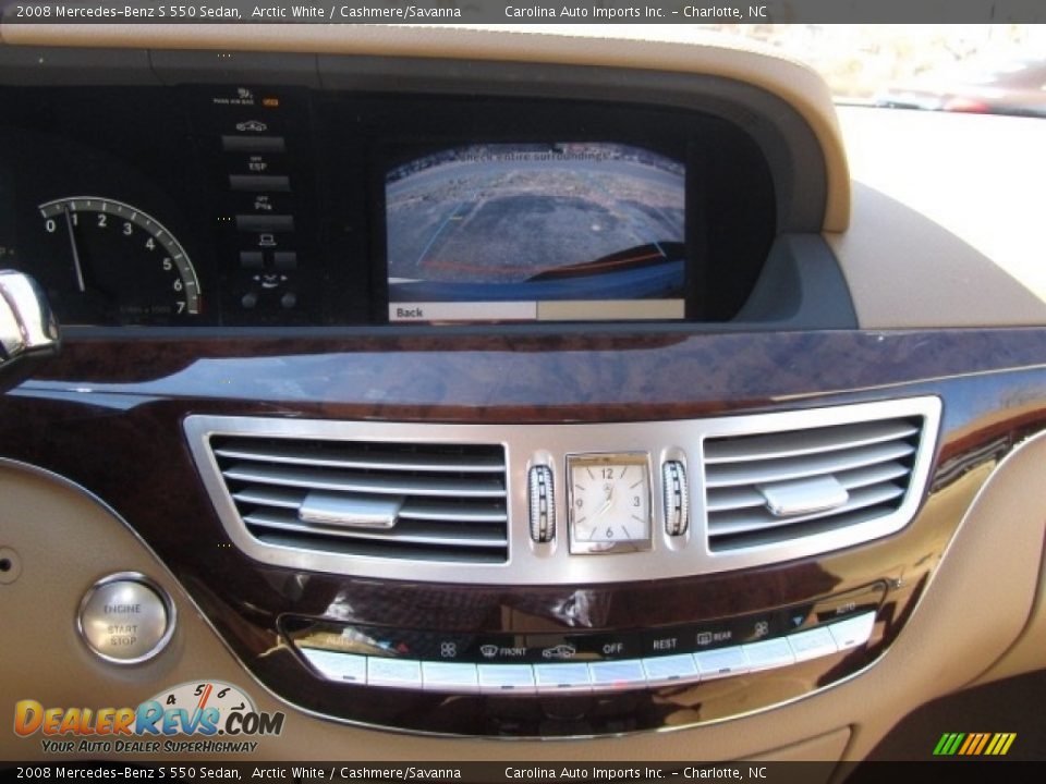 2008 Mercedes-Benz S 550 Sedan Arctic White / Cashmere/Savanna Photo #16