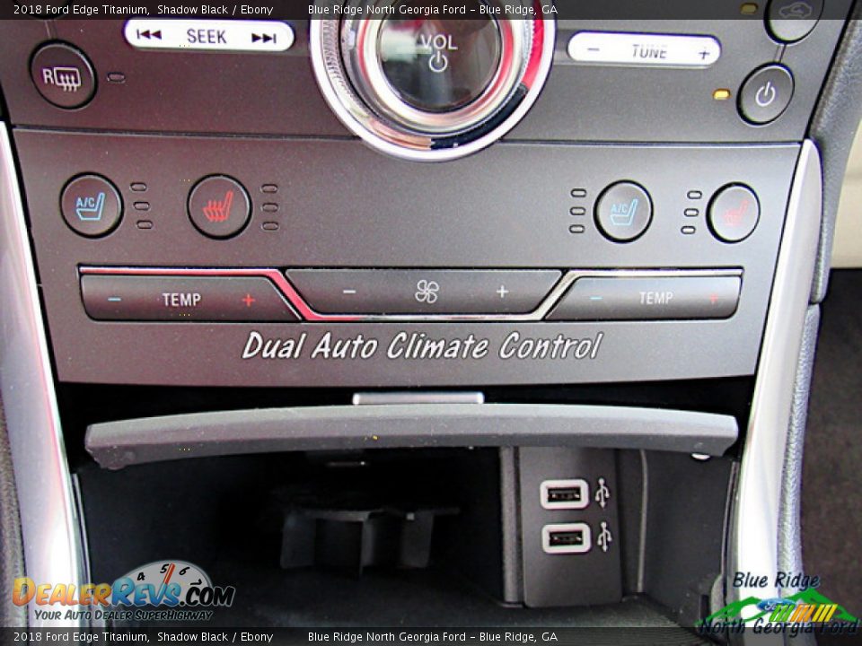 2018 Ford Edge Titanium Shadow Black / Ebony Photo #22
