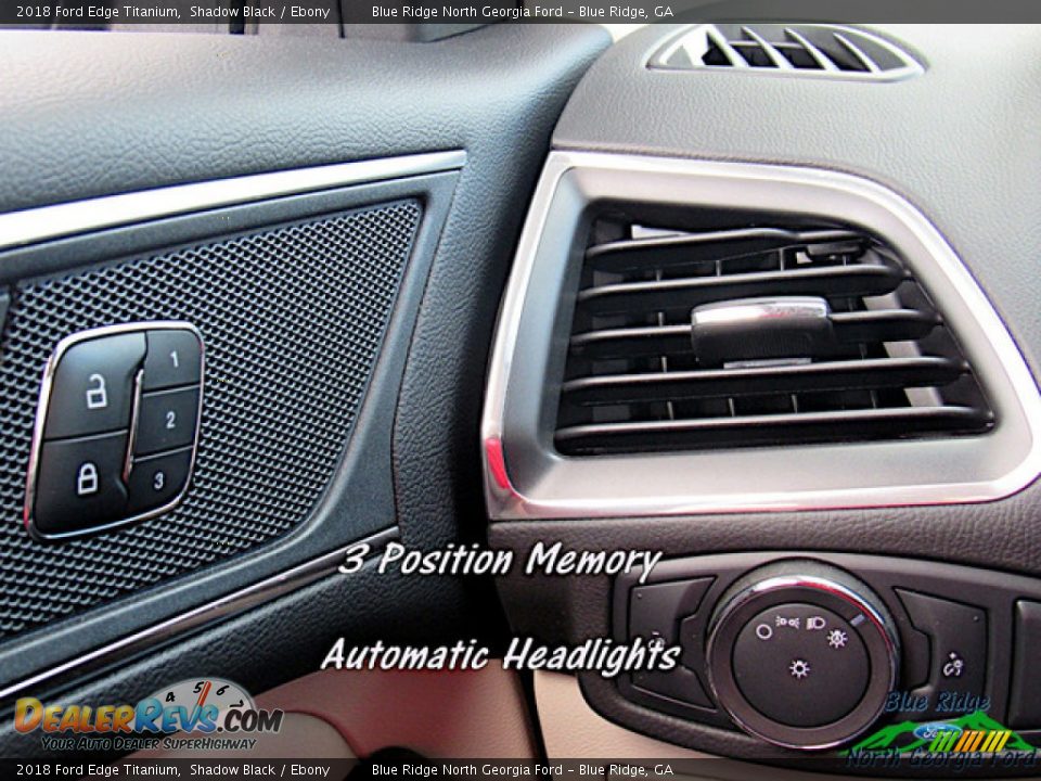 2018 Ford Edge Titanium Shadow Black / Ebony Photo #23