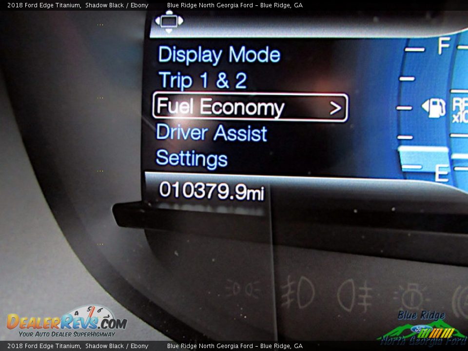 2018 Ford Edge Titanium Shadow Black / Ebony Photo #24