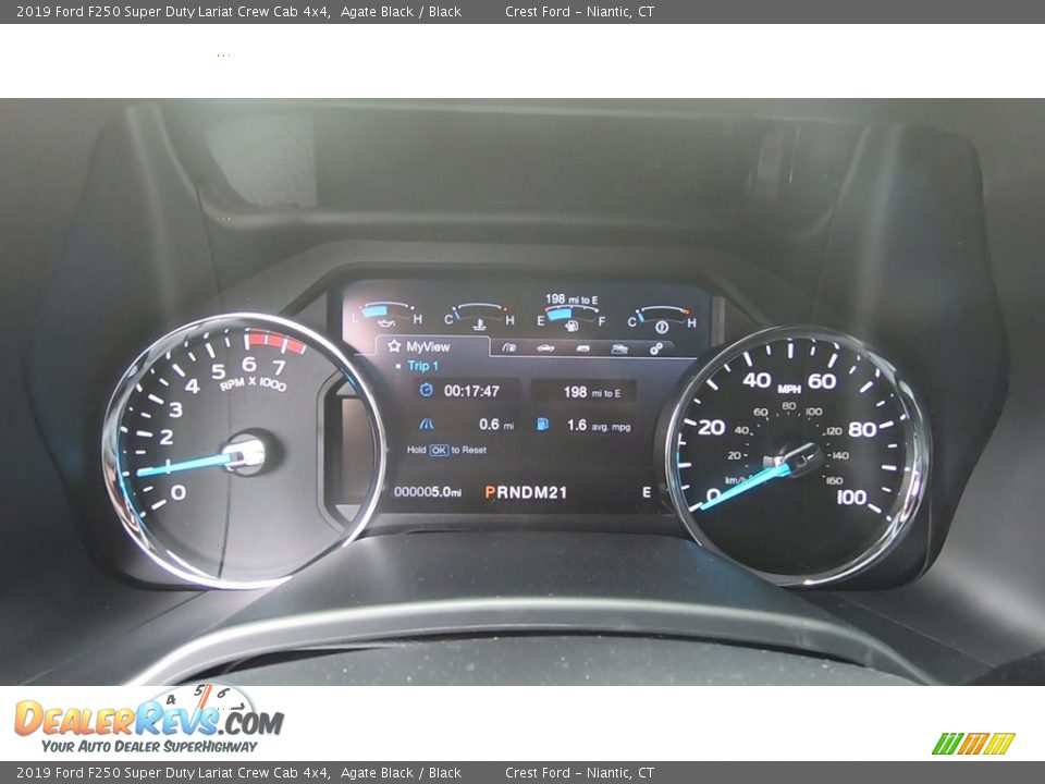 2019 Ford F250 Super Duty Lariat Crew Cab 4x4 Agate Black / Black Photo #13