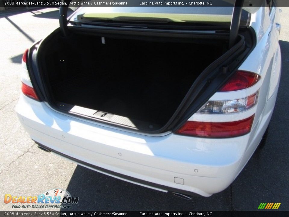 2008 Mercedes-Benz S 550 Sedan Arctic White / Cashmere/Savanna Photo #21
