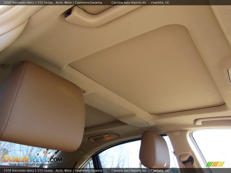 2008 Mercedes-Benz S 550 Sedan Arctic White / Cashmere/Savanna Photo #24