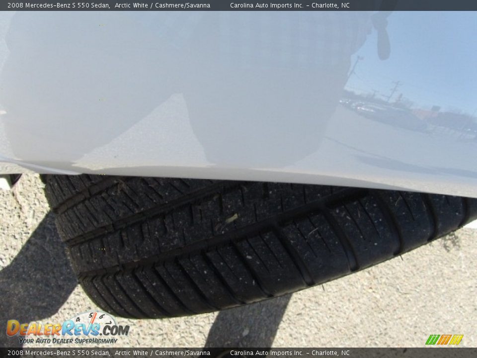 2008 Mercedes-Benz S 550 Sedan Arctic White / Cashmere/Savanna Photo #27
