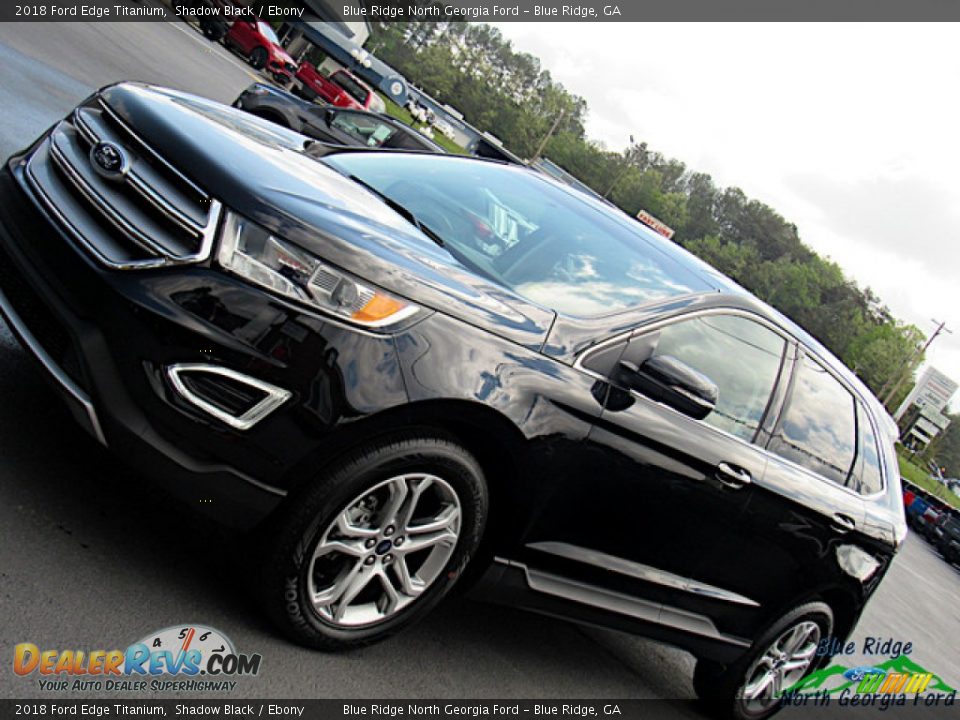 2018 Ford Edge Titanium Shadow Black / Ebony Photo #33