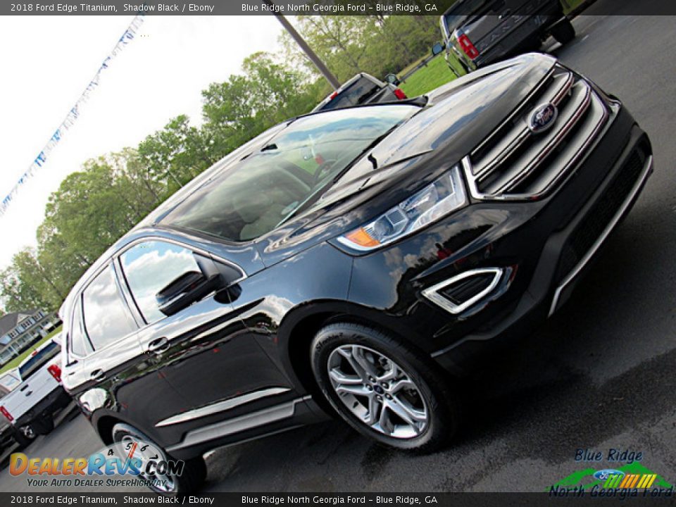 2018 Ford Edge Titanium Shadow Black / Ebony Photo #34