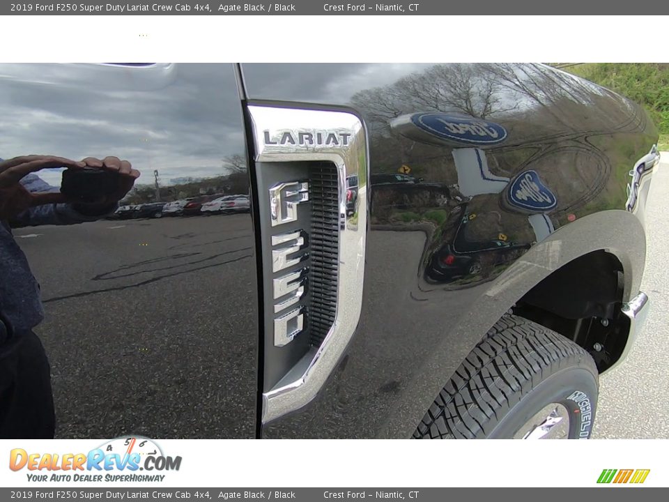 2019 Ford F250 Super Duty Lariat Crew Cab 4x4 Agate Black / Black Photo #25