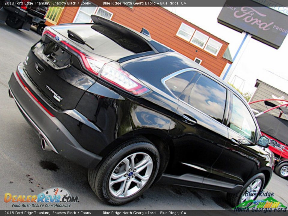 2018 Ford Edge Titanium Shadow Black / Ebony Photo #35