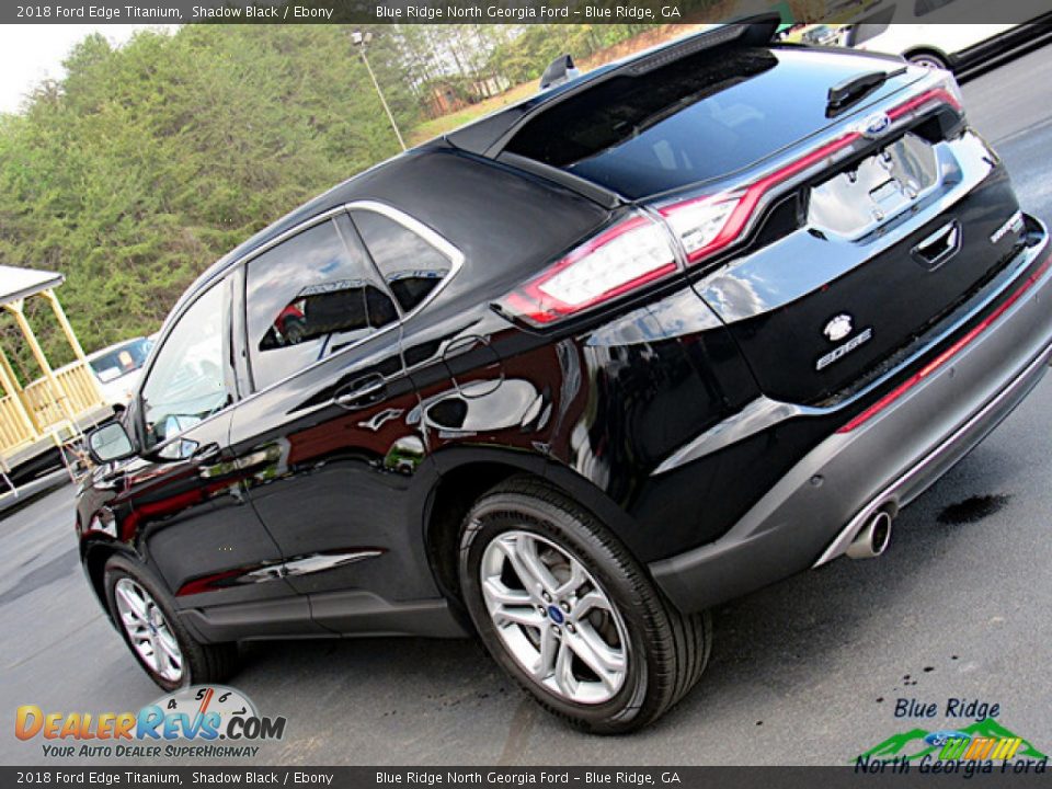 2018 Ford Edge Titanium Shadow Black / Ebony Photo #36