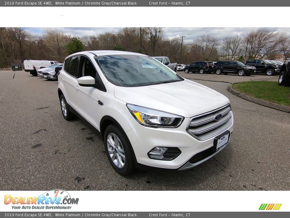 2019 Ford Escape SE 4WD White Platinum / Chromite Gray/Charcoal Black Photo #1
