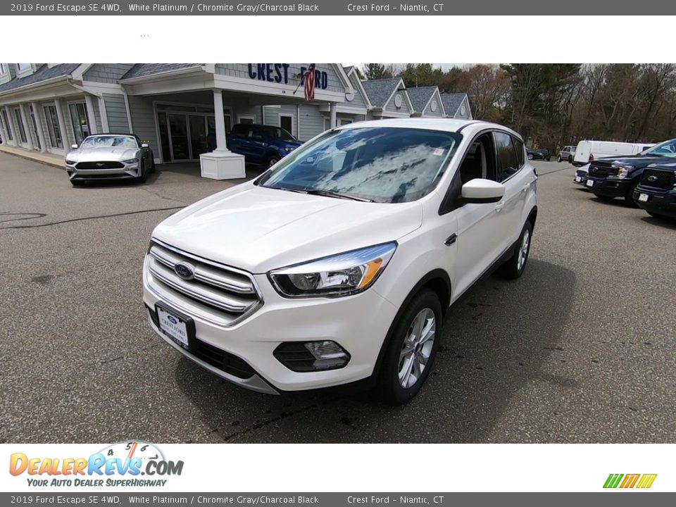 2019 Ford Escape SE 4WD White Platinum / Chromite Gray/Charcoal Black Photo #3