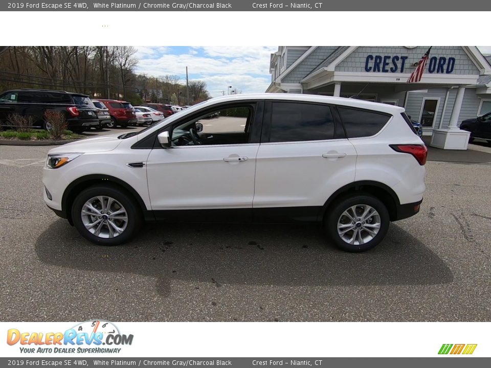 2019 Ford Escape SE 4WD White Platinum / Chromite Gray/Charcoal Black Photo #4