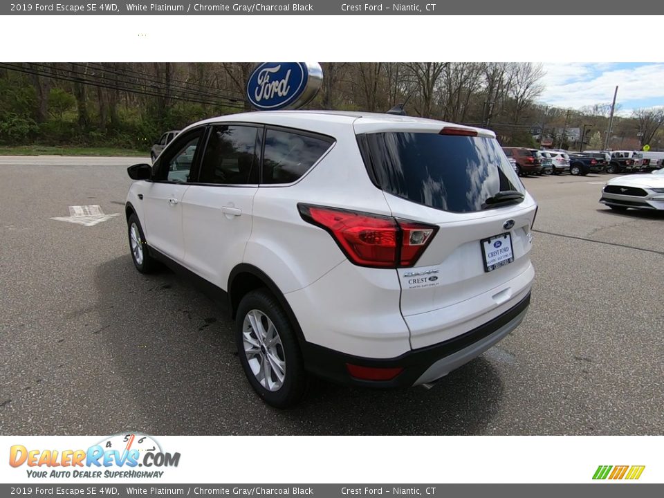 2019 Ford Escape SE 4WD White Platinum / Chromite Gray/Charcoal Black Photo #5