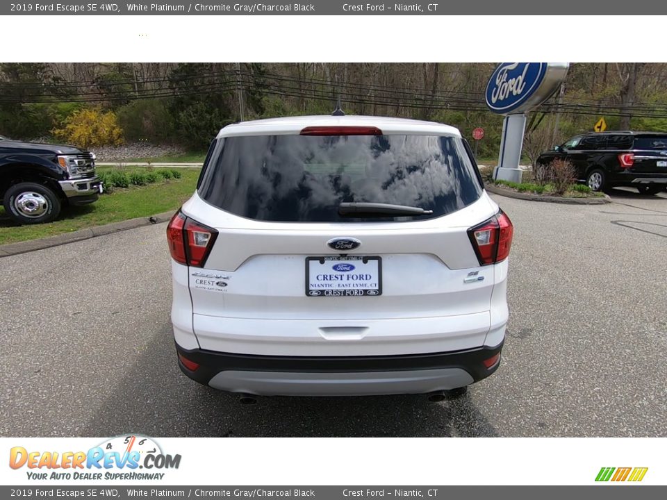 2019 Ford Escape SE 4WD White Platinum / Chromite Gray/Charcoal Black Photo #6