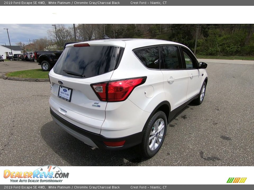 2019 Ford Escape SE 4WD White Platinum / Chromite Gray/Charcoal Black Photo #7
