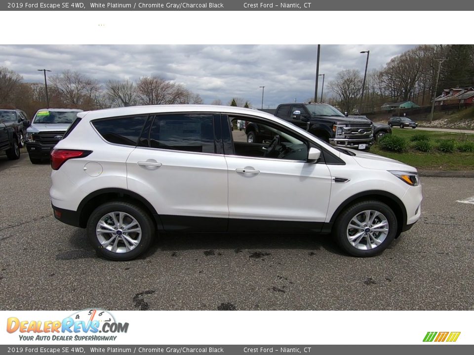2019 Ford Escape SE 4WD White Platinum / Chromite Gray/Charcoal Black Photo #8
