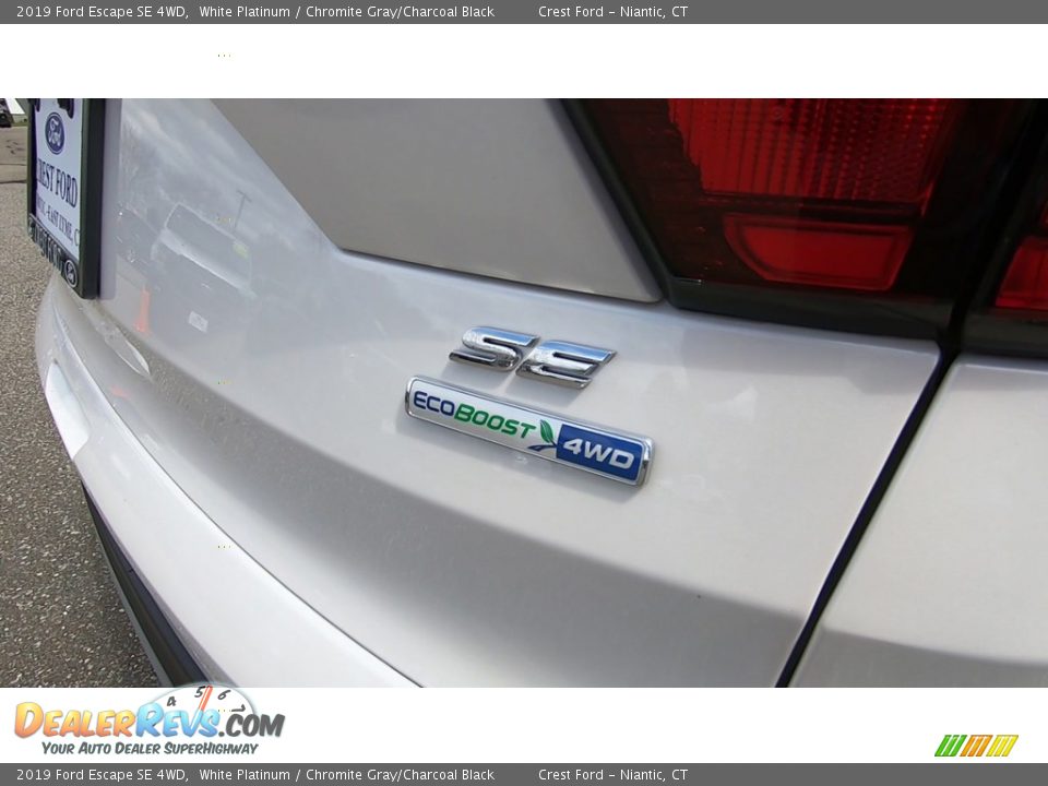 2019 Ford Escape SE 4WD White Platinum / Chromite Gray/Charcoal Black Photo #9