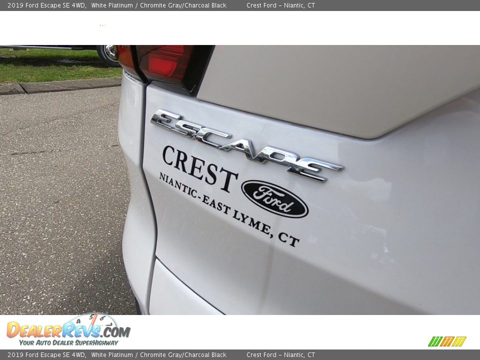 2019 Ford Escape SE 4WD White Platinum / Chromite Gray/Charcoal Black Photo #10
