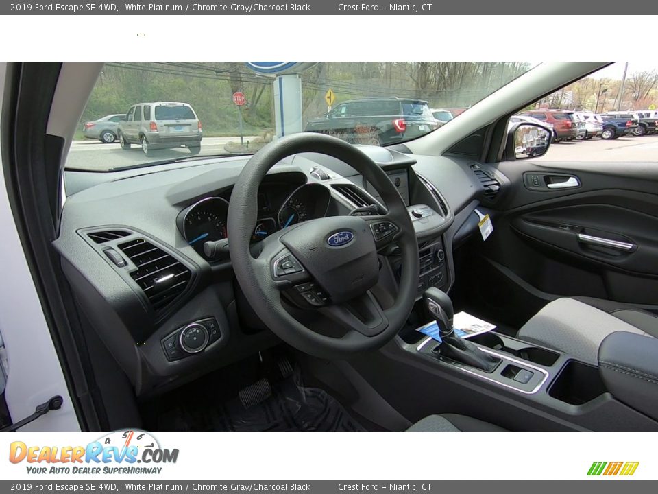 2019 Ford Escape SE 4WD White Platinum / Chromite Gray/Charcoal Black Photo #11