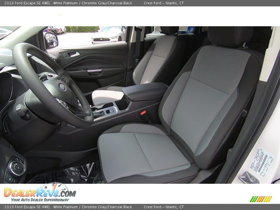 2019 Ford Escape SE 4WD White Platinum / Chromite Gray/Charcoal Black Photo #12