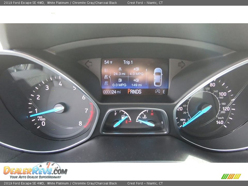 2019 Ford Escape SE 4WD White Platinum / Chromite Gray/Charcoal Black Photo #14