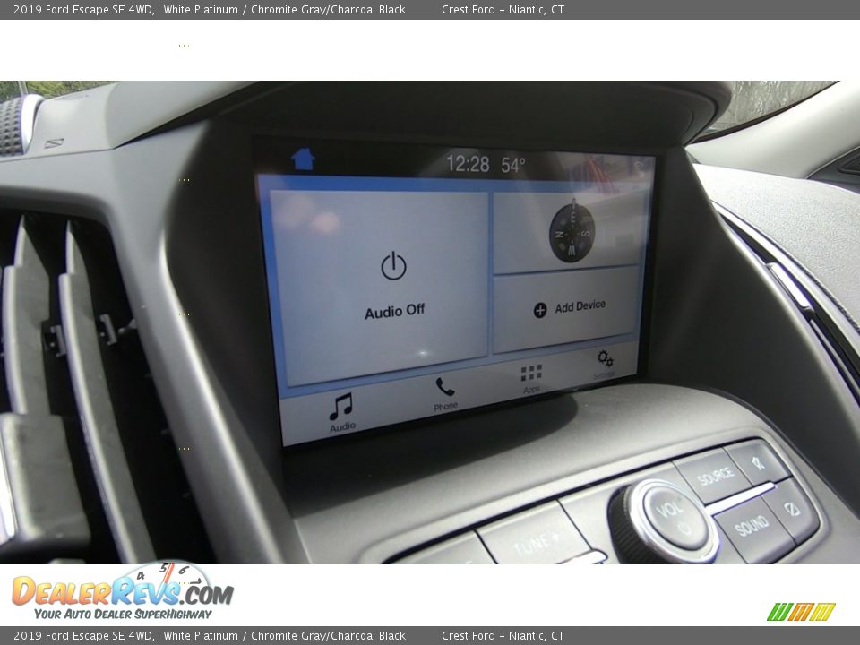 2019 Ford Escape SE 4WD White Platinum / Chromite Gray/Charcoal Black Photo #15