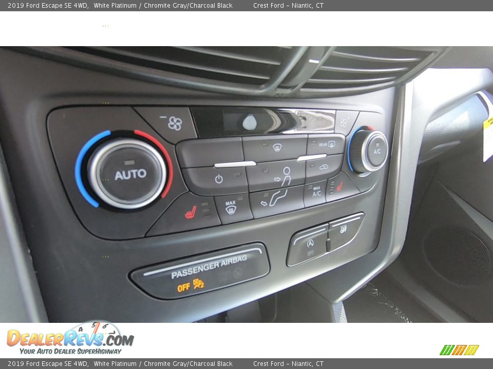 2019 Ford Escape SE 4WD White Platinum / Chromite Gray/Charcoal Black Photo #16