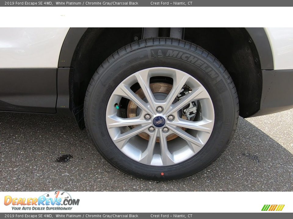2019 Ford Escape SE 4WD White Platinum / Chromite Gray/Charcoal Black Photo #20