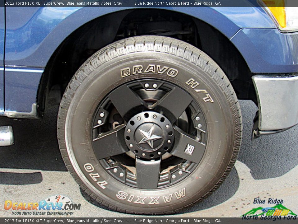 2013 Ford F150 XLT SuperCrew Blue Jeans Metallic / Steel Gray Photo #9