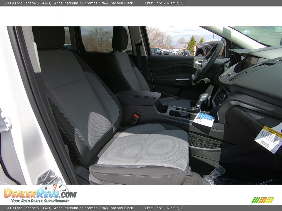 2019 Ford Escape SE 4WD White Platinum / Chromite Gray/Charcoal Black Photo #24
