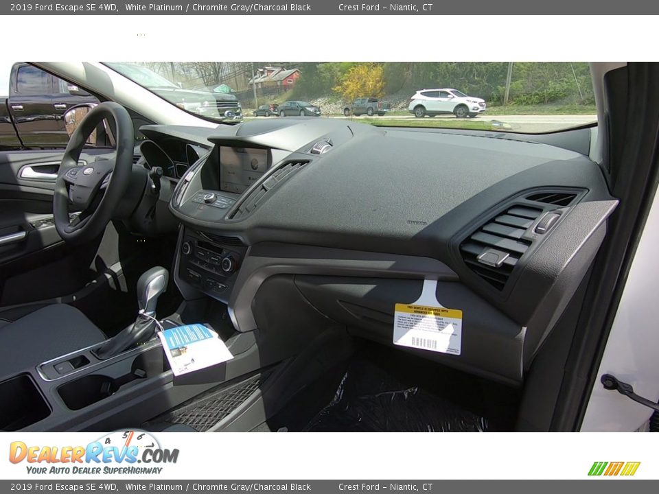 2019 Ford Escape SE 4WD White Platinum / Chromite Gray/Charcoal Black Photo #25