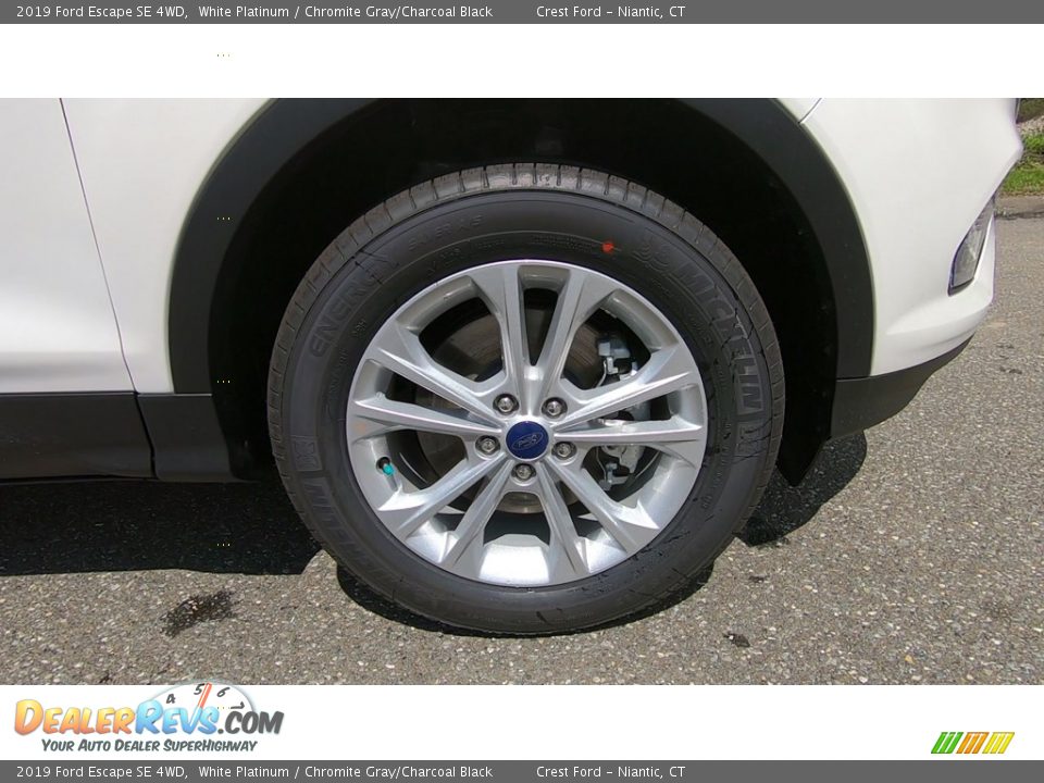 2019 Ford Escape SE 4WD White Platinum / Chromite Gray/Charcoal Black Photo #26