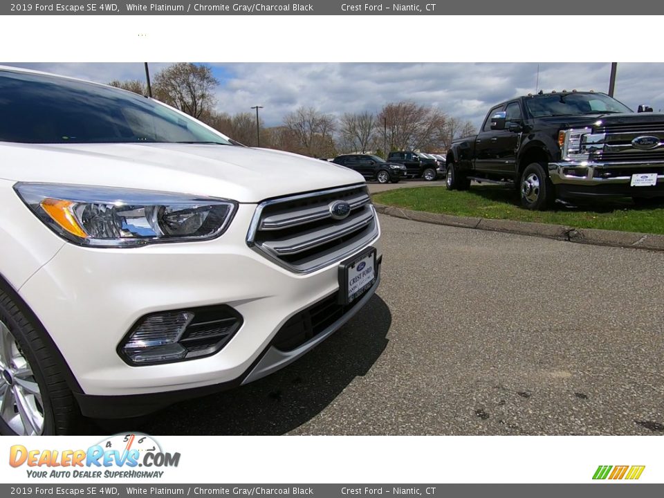 2019 Ford Escape SE 4WD White Platinum / Chromite Gray/Charcoal Black Photo #27