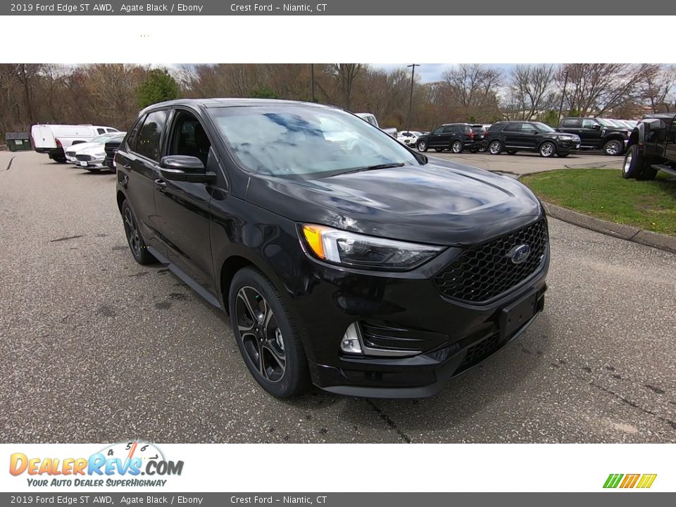 2019 Ford Edge ST AWD Agate Black / Ebony Photo #1