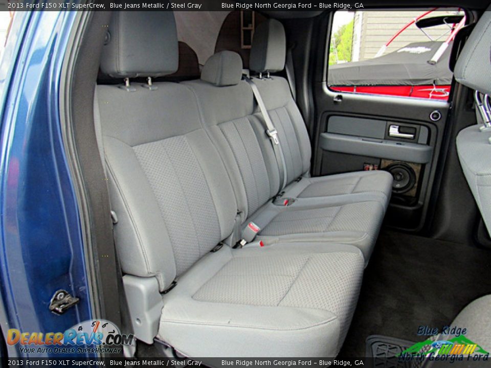 2013 Ford F150 XLT SuperCrew Blue Jeans Metallic / Steel Gray Photo #13