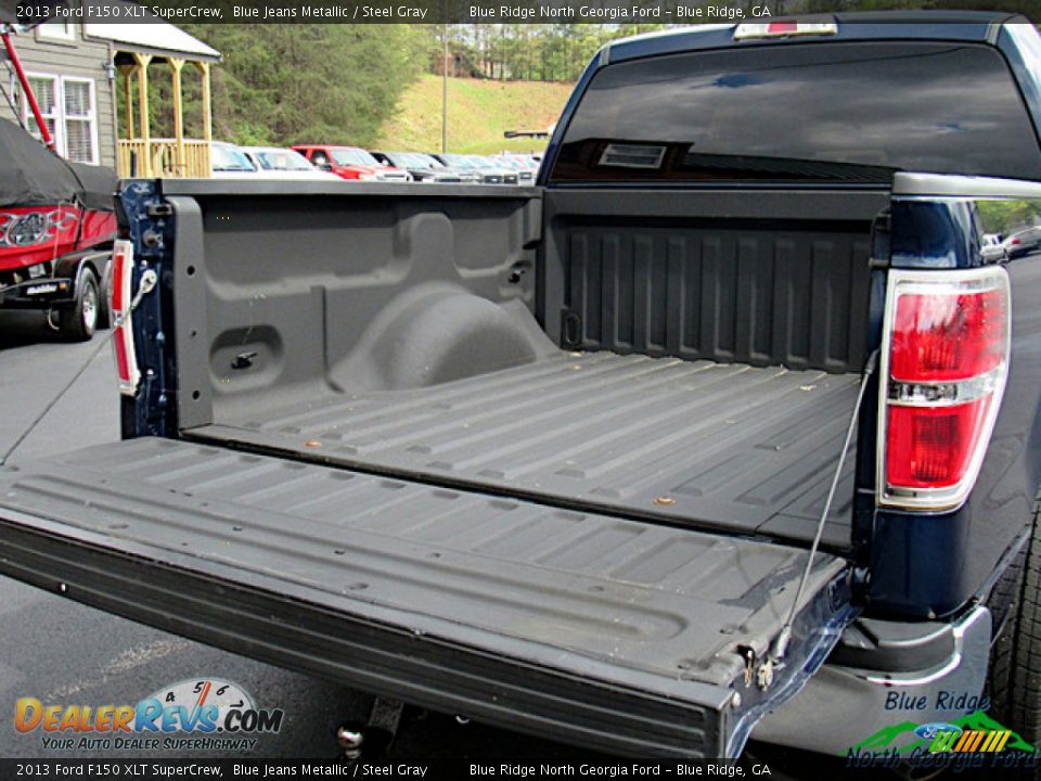 2013 Ford F150 XLT SuperCrew Blue Jeans Metallic / Steel Gray Photo #14