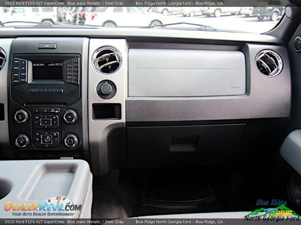 2013 Ford F150 XLT SuperCrew Blue Jeans Metallic / Steel Gray Photo #17