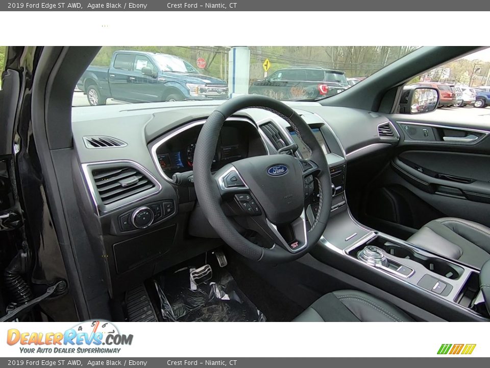 2019 Ford Edge ST AWD Agate Black / Ebony Photo #11