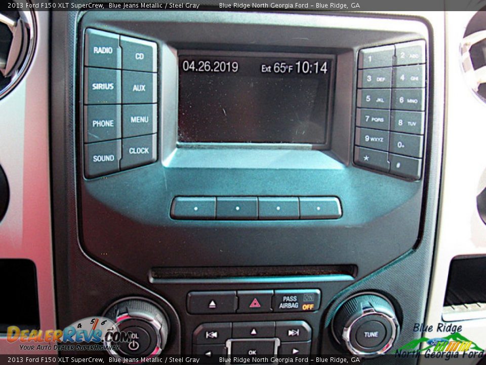 2013 Ford F150 XLT SuperCrew Blue Jeans Metallic / Steel Gray Photo #21