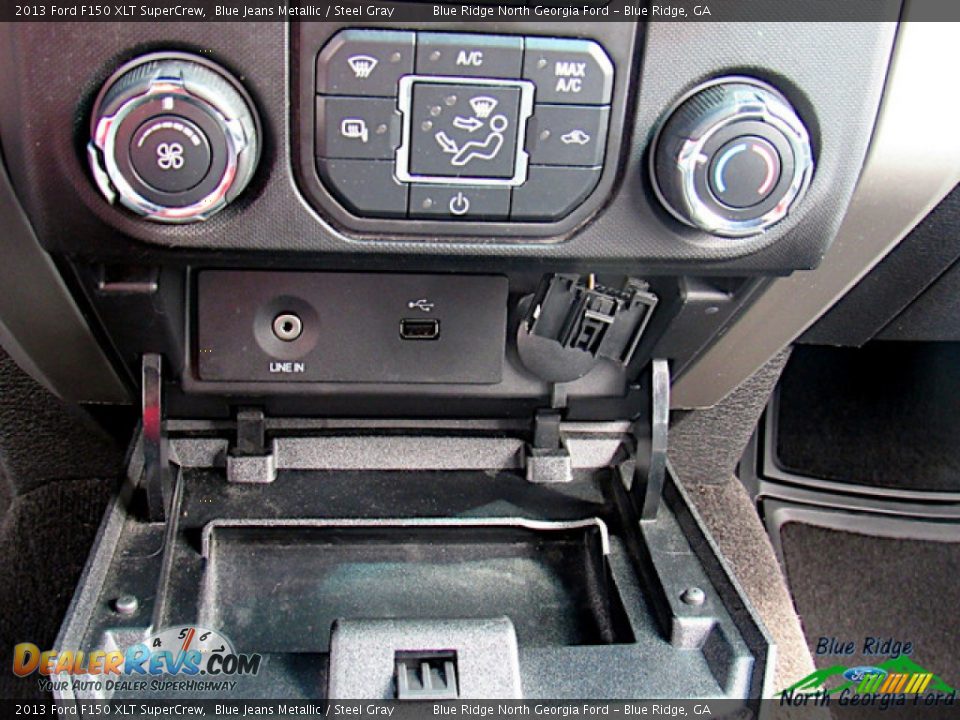 2013 Ford F150 XLT SuperCrew Blue Jeans Metallic / Steel Gray Photo #22