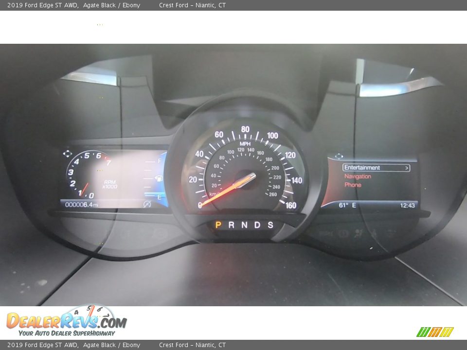 2019 Ford Edge ST AWD Agate Black / Ebony Photo #14