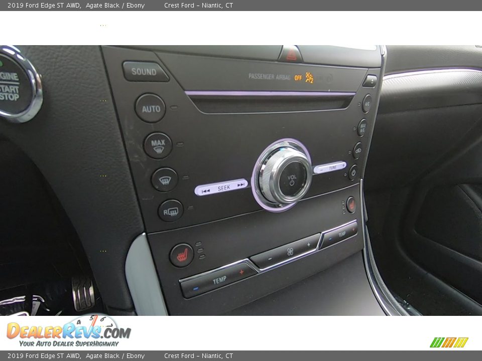 2019 Ford Edge ST AWD Agate Black / Ebony Photo #16
