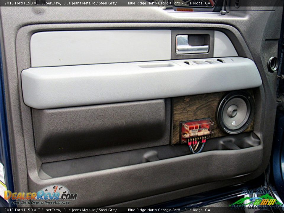 2013 Ford F150 XLT SuperCrew Blue Jeans Metallic / Steel Gray Photo #25
