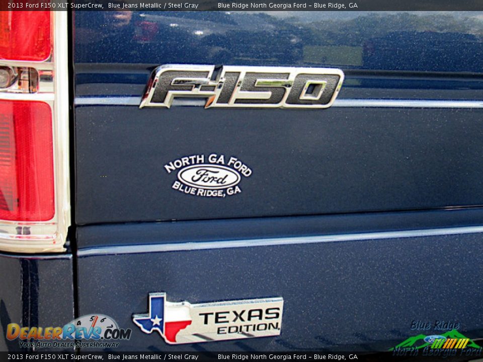 2013 Ford F150 XLT SuperCrew Blue Jeans Metallic / Steel Gray Photo #33