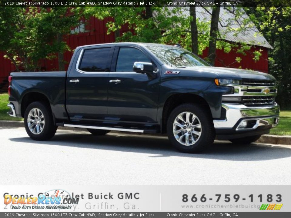 2019 Chevrolet Silverado 1500 LTZ Crew Cab 4WD Shadow Gray Metallic / Jet Black Photo #1