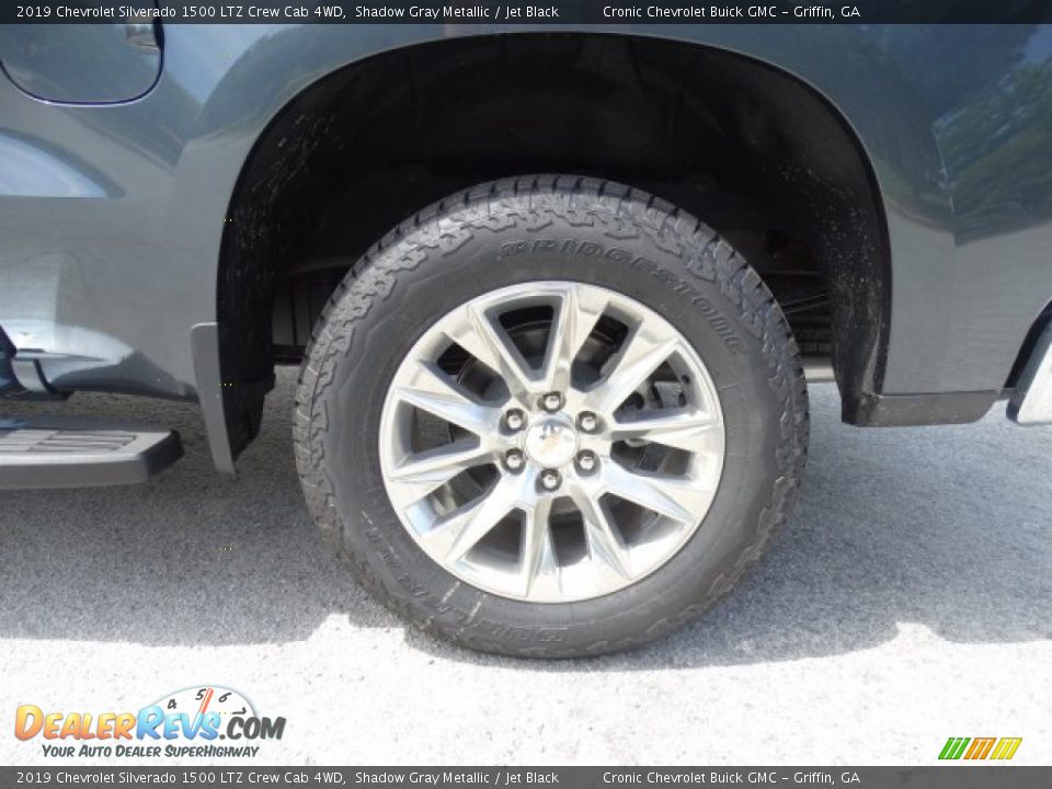 2019 Chevrolet Silverado 1500 LTZ Crew Cab 4WD Shadow Gray Metallic / Jet Black Photo #10