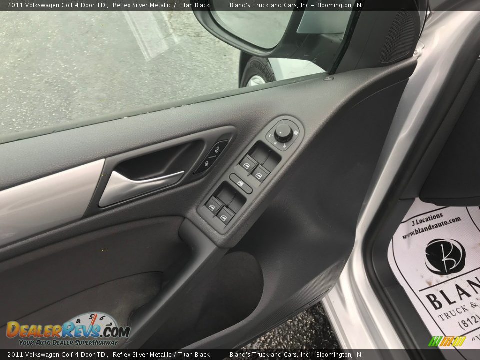 2011 Volkswagen Golf 4 Door TDI Reflex Silver Metallic / Titan Black Photo #10